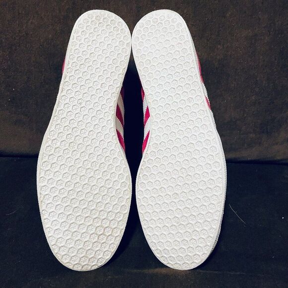 adidas Gazelle Collage Burgundy Suede White Worn Once B41645 2021 11 US 10.5 UK - Picture 7 of 7